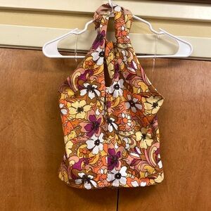 SO JR’s Retro 70’s look crisscross halter top